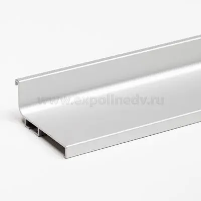 GOLA Rehau Серебро ручка-профиль gola l-образная, premium line, 4100мм, анодированный