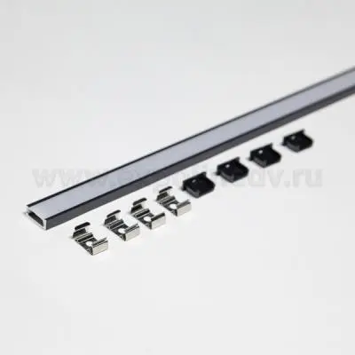 Профиль для светодиодных лент 8мм профиль gls накладной 2.0м 1506w для led-ленты, черный