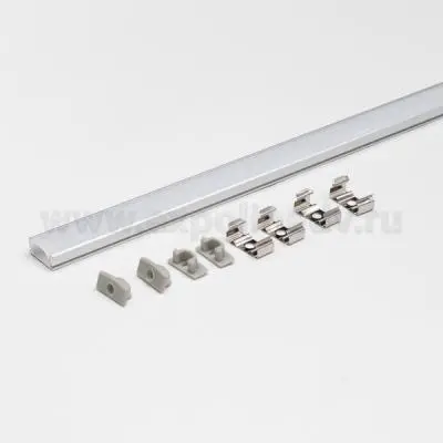 Профиль для светодиодных лент 8мм профиль gls 2.0м накладной 1707w для led-ленты с рассеивателем, алюминий