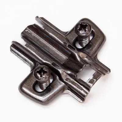 Петли мебельные Hettich (Германия) монтажная планка для sensys/intermat d3, евровинты, черный обсидиан