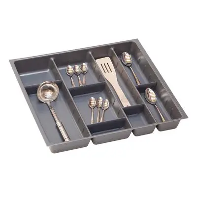 Кухонные органайзеры Hettich кухонный органайзер orgatray 590 для atira, гл. 470мм, шир. 507мм, в базу на 600мм, антрацит