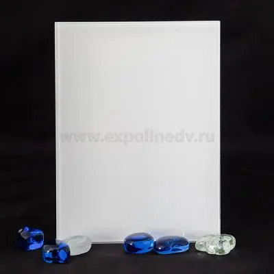 Стекло интерьерное AGC  стекло lacobel pure white, 4мм (1605*2550)