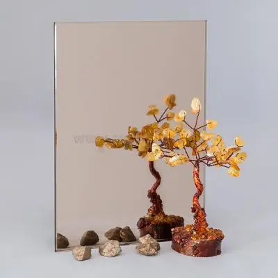 Зеркало AGC полосы зеркало mirox 3g bronze, влагостойкое, 4мм (800*2550) с плёнкой