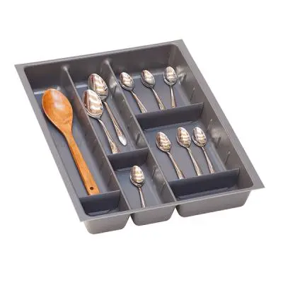Кухонные органайзеры Hettich кухонный органайзер orgatray 590 для atira, гл. 470мм, шир. 357мм, в базу на 450мм, антрацит