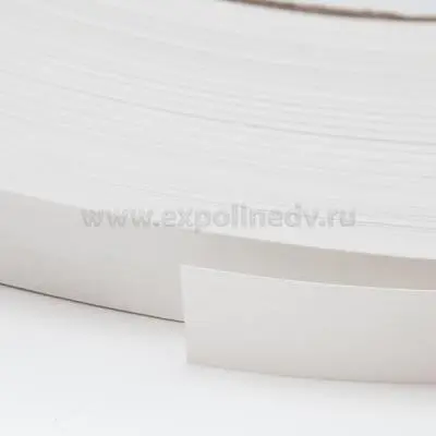 Кромка ПВХ / ABS кромка, белая (структурная гп) generics  0,4, 19мм