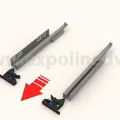 Комплекты направляющих Hettich скрытого монтажа комплект направляющих скрытого монтажа hettich quadro v6-p, 350мм, с функцией выдвижения push to open