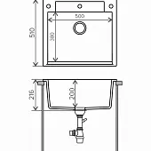 Мойки Polygran мойка кухонная polygran модель argo 560 песочный