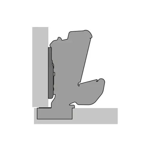 Петли мебельные Hettich (Германия) петля hettich sensys накладная 165°, черный обсидиан, с доводчиком
