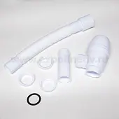 Комплектующие сифон для мойки без вентиля с гофротрубой