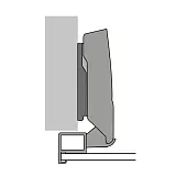 Петли мебельные Hettich (Германия) петля hettich sensys накладная 95° для толстых алюминиевых рам до 32 мм, черный обсидиан