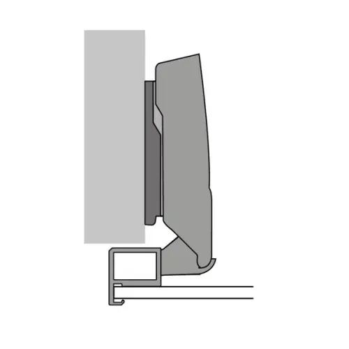 Петли мебельные Hettich (Германия) петля hettich sensys накладная 95° для толстых алюминиевых рам до 32 мм, черный обсидиан