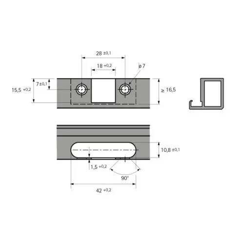 Петли мебельные Hettich (Германия) петля hettich sensys накладная 95° для толстых алюминиевых рам до 32 мм, черный обсидиан