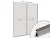 Комплекты профиля серии SLIM, FIT комплект профиля-купе slim на 2 двери (ширина шкафа 1401-1800 мм), шампань браш