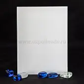 Стекло интерьерное AGC полосы стекло lacobel pure white, 4мм (800*2550) с плёнкой