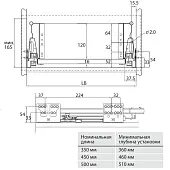Ящики Samsung IREX комплект ящика samsung irex, c доводчиком, nl-500*136мм (1 рейлинг), серый