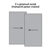 Комплекты раздвижных дверей Hettich комплект фурнитуры topline l new для 2 дверей, ширина до 4м, толщина двери 18-30 мм, передняя дверь справа