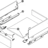 Ящики Matrix Box A комплект ящика matrix box slim a, с доводчиком, nl-400*175мм, белый