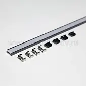 Профиль для светодиодных лент 8мм профиль gls накладной 2.0м 1506w для led-ленты, черный