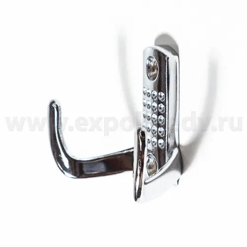 Крючки для одежды крючок 2х рожковый, хром