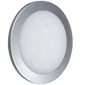 Светильники светильник palis-19-2 12v, 1,8w, 3000к серебристый, d60мм (круг)