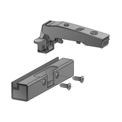 Петли мебельные Hettich (Германия) петля hettich sensys накладная 95° для толстых алюминиевых рам до 32 мм, черный обсидиан