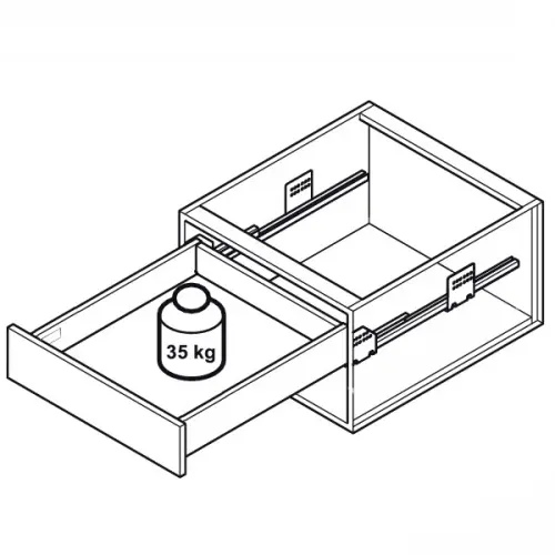 Ящики Matrix Box S выдвижной ящик matrix box s, с доводчиком, nl-450*84мм (2 квадр. рейлинга), серый