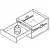 Ящики Matrix Box S выдвижной ящик matrix box s, с доводчиком, nl-450*84мм (2 квадр. рейлинга), серый