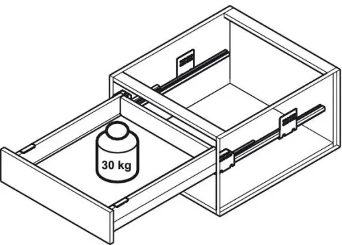 Ящики Matrix Box A комплект ящика matrix box slim a, push to open, nl-550*89мм, серый