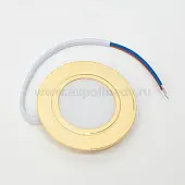 Светильники светильник polus-e led, врезной, 220v, 3.2w, 3000к, золото