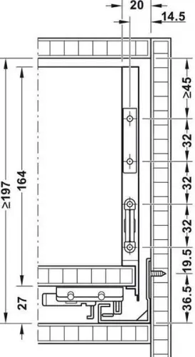 Ящики Matrix Box A комплект ящика matrix box slim a, с доводчиком, nl-550*175мм, белый