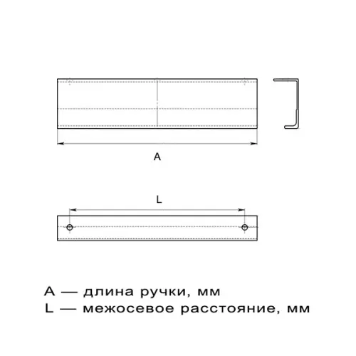 Ручки ручка мебельная zephir, 90мм, черный матовый