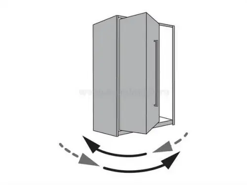 Комплекты складных дверей Hettich комплект фурнитуры wingline l pull to move silent для 1 двери (2 створки), ширина до 1,2м (12кг) правый