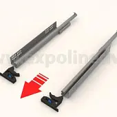 Комплекты направляющих Hettich скрытого монтажа комплект направляющих скрытого монтажа hettich quadro v6-p, 450мм, с функцией выдвижения push to open