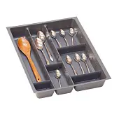 Кухонные органайзеры Hettich кухонный органайзер orgatray 590 для atira, гл. 470мм, шир. 357мм, в базу на 450мм, антрацит