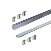 Профиль для светодиодных лент 5мм профиль gls solo 3.0м врезной 0609t для led-ленты с рассеивателем, алюминий