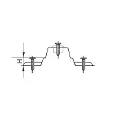 Комплектующие монтажная планка jet optima (h=0мм) c еврошурупами