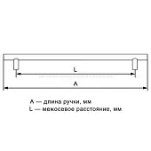 Ручки мебельные разные ручка мебельная alba, 128мм, хром