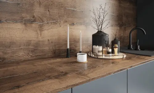 Коллекция Woodlux дуб галифакс олово, мебельный фасад woodlux